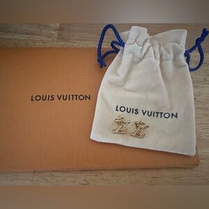 Louis Vuitton Iconic Earrings with Gold Accents